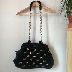 Betsey Johnson Chain Leather Purse
